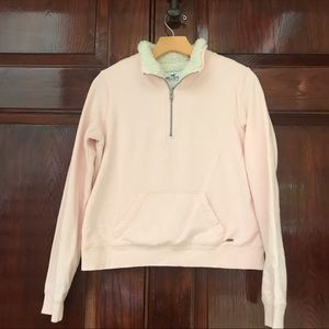 Holister Sherpa Lined Quarter Zip